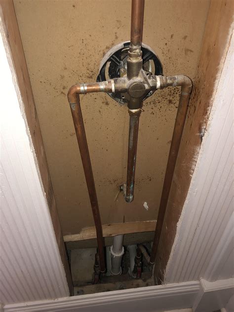 leak from upstairs bathroom|leak